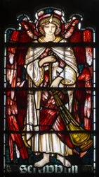 Cambridge, Jesus College Chapel, Morris & Co., Edward Burne-Jones, Seraphim, 1873